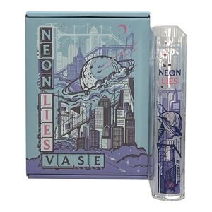 FairyLoot Futuristic City Aesthetics Book Vase - December 2025 "Neon Lies" YA